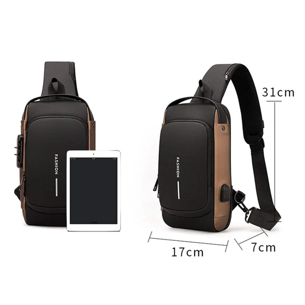 HAN-LBG Anti Theft Sling Bag Men Women
